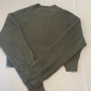 Windsor Olive Green Cropped Sweater